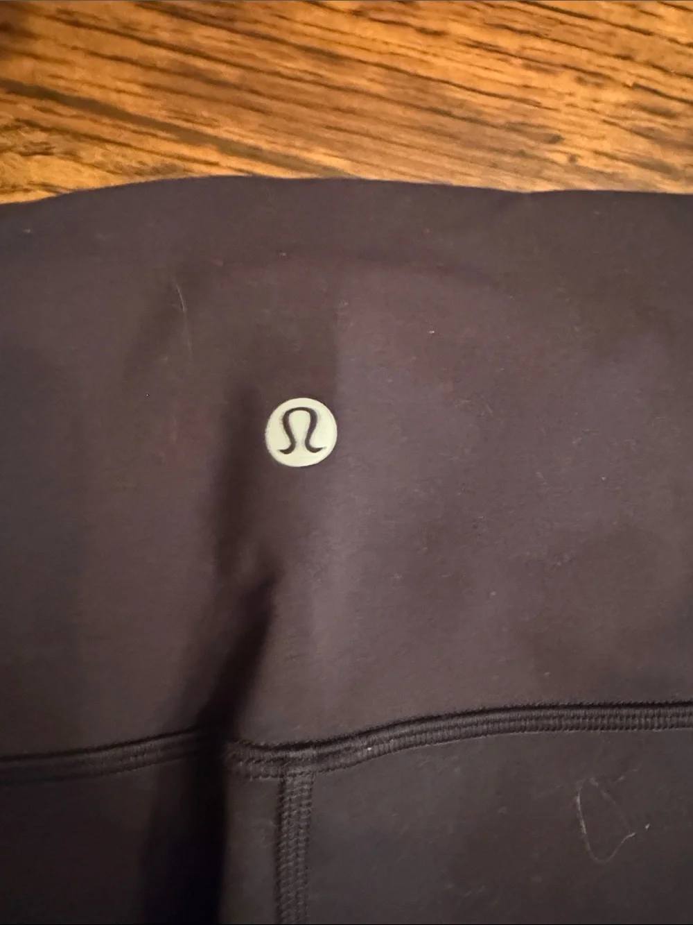 Lululemon High Waist Black Women's Active Bike  Shorts Size 10 Wunder Train